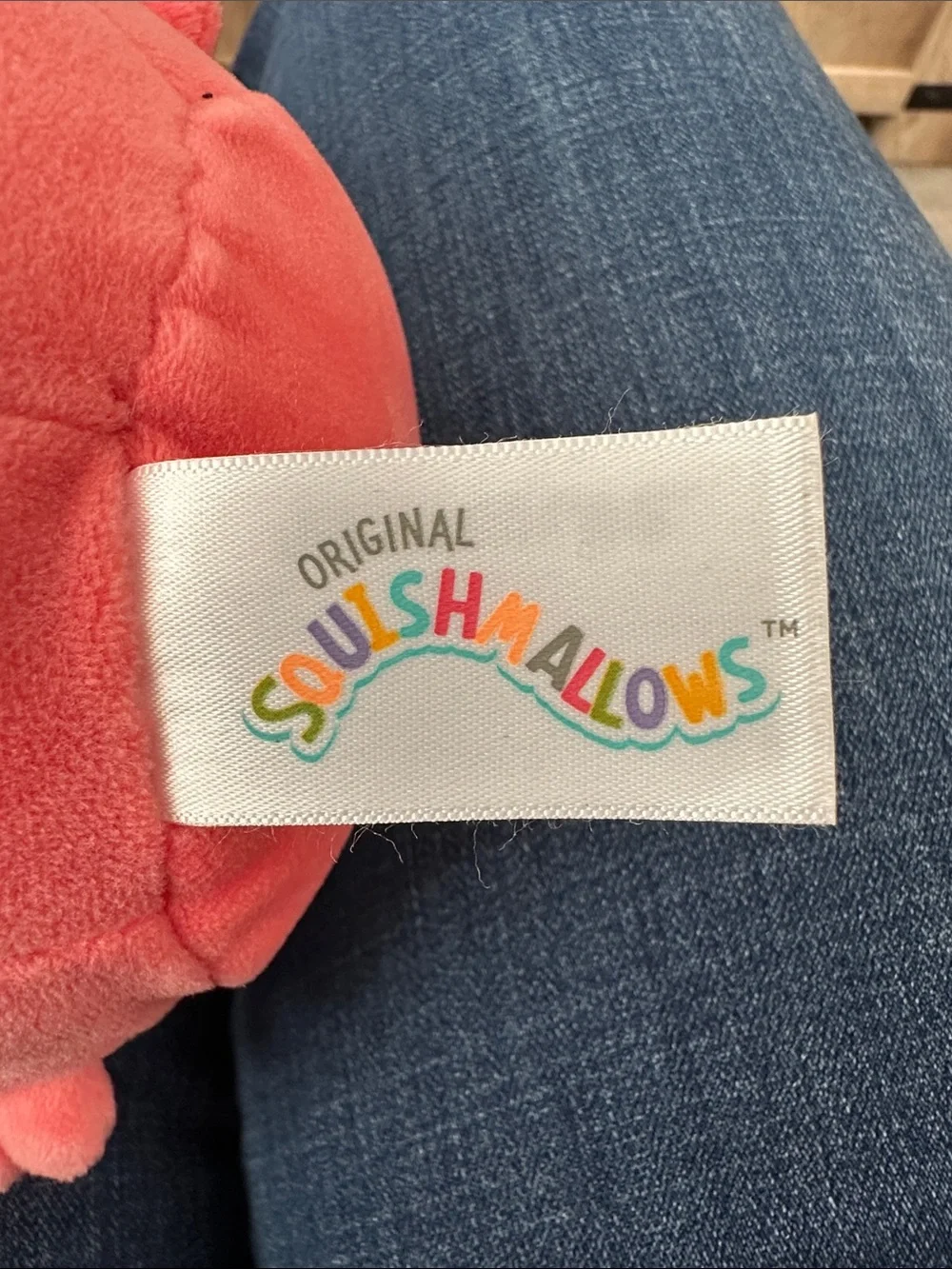 Squishmallow Indie the Hermit Crab Pink Crab Plush Toy - Soft Candy Colors. 7.5”